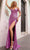 Nox Anabel Q1389 - Floral Sequin Prom Dress Special Occasion Dress 0 / Magenta