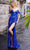 Nox Anabel Q1389 - Floral Sequin Prom Dress Special Occasion Dress 0 / Royal Blue