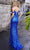 Nox Anabel Q1389 - Sequined Cold Shoulder Evening Dress Pageant Dresses 6 / Gold