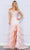 Nox Anabel R1301 - Applique Trumpet Prom Dress Special Occasion Dress 0 / Blush