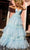 Nox Anabel R1316 - Strappy Back Ruffled Prom Dress Special Occasion Dress 0 / Light Blue