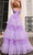 Nox Anabel R1316 - Strappy Back Ruffled Prom Dress Special Occasion Dress 0 / Lilac