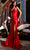 Nox Anabel R1323 - Sheer Halter Prom Dress Special Occasion Dress 0 / Red