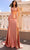 Nox Anabel R1323 - Sheer Halter Prom Dress Special Occasion Dress 0 / Rosegold