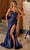 Nox Anabel R1692 - Stretch Satin Draped Evening Gown Special Occasion Dress