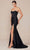 Nox Anabel T1489 - Knot Neck Slit Evening Dress Prom Dresses