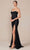 Nox Anabel T1489 - Knot Neck Slit Evening Dress Prom Dresses