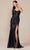 Nox Anabel T1489 - Knot Neck Slit Evening Dress Prom Dresses