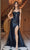 Nox Anabel T1489 - Knot Neck Slit Evening Dress Prom Dresses