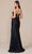 Nox Anabel T1489 - Knot Neck Slit Evening Dress Prom Dresses