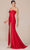 Nox Anabel T1489 - Knot Neck Slit Evening Dress Prom Dresses