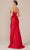 Nox Anabel T1489 - Knot Neck Slit Evening Dress Prom Dresses