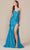 Nox Anabel T1489 - Knot Neck Slit Evening Dress Prom Dresses