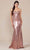 Nox Anabel T1499 - Strapless Knot Evening Dress Evening Dresses 00 / Rosegold