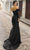 Nox Anabel Y1473 - Ruched Detailed Asymmetrical Neck Prom Gown Special Occasion Dress