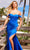 Nox Anabel Y1547 - Off-Shoulder Corset Slit Dress Special Occasion Dress