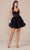 Nox Anabel Y859 - Sweetheart Ruffled Skirt Cocktail Dress Cocktail Dresses 12 / Black