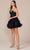 Nox Anabel Y859 - Sweetheart Ruffled Skirt Cocktail Dress Cocktail Dresses 12 / Black