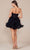 Nox Anabel Y859 - Sweetheart Ruffled Skirt Cocktail Dress Cocktail Dresses 12 / Black