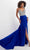 Panoply 14131 - Jeweled Bodice Trumpet Evening Gown Prom Dresses 0 / Royal