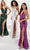 Panoply 14171 - Plunging Sequin Evening Gown Evening Dresses 0 / Iridescent Pearl