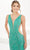 Panoply 14192 - Plunging Embellished Evening Gown Evening Dresses 0 / Jade