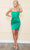 Poly USA 8942 - Strapless Satin Cocktail Dress Cocktail Dresses M / Green