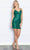 Poly USA 9236 - Lace-Up Back Sequin Embellished Cocktail Dress Cocktail Dresses