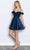 Poly USA 9238 - Cold Shoulder A-Line Cocktail Dress Cocktail Dresses