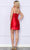 Poly USA 9246 - Beaded Ruched Detail Cocktail Dress Cocktail Dresses