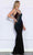 Poly USA 9272 - V-Neck Multi-Color Beaded Prom Dress Evening Dresses