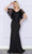 Poly USA 9318 - Flutter Sleeve Mermaid Gown Mother of the Bride Dresses XS / Black