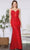 Poly USA 9354 - Glitter Lace Sleeveless Prom Dress Prom Dresses XS / Red