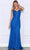 Poly USA 9354 - Glitter Lace Sleeveless Prom Dress Prom Dresses XS / Royal