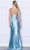 Poly USA 9358 - Beaded Foliage Asymmetrical Prom Dress Prom Dresses