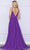 Poly USA 9368 - Embroidered Deep V-Neck Prom Dress Prom Dresses