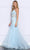 Poly USA 9374 - Appliqued See-through Corset Prom Dress Prom Dresses