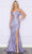 Poly USA 9400 - V-Neck Illusion Corset Prom Dress Prom Dresses XS / Lavender