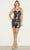 Poly USA 9418 - Sleeveless Ruched Detailed Cocktail Dress Homecoming Dresses XS / Gun Metal