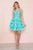 Poly USA 9468 - Corset Bodice A-Line Cocktail Dress Homecoming Dresses XS / L Green