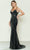 Poly USA 9510 - Beaded Sleeveless V-Neck Prom Gown Evening Dresses