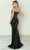 Poly USA 9510 - Beaded Sleeveless V-Neck Prom Gown Evening Dresses