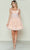 Poly USA 9586 - Embellished Tiered A-Line Cocktail Dress Cocktail Dresses