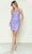 Poly USA 9596 - Lace Sleeveless Cocktail Dress Cocktail Dresses XS / Lavender