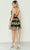 Poly USA 9600 - Gold Applique Halter Cocktail Dress Cocktail Dresses