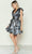 Poly USA 9602 - Bow Detailed Sleeveless Cocktail Dress Cocktail Dresses XS / Silver