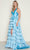 Poly USA 9642 - Halter Neck Taffeta Prom Gown Evening Dresses