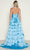 Poly USA 9642 - Halter Neck Taffeta Prom Gown Evening Dresses