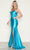 Poly USA 9644 - Bow Accented Sweetheart Satin Prom Dress Prom Dresses