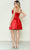 Poly USA 9704 - Bow Detailed Sweetheart Cocktail Dress Cocktail Dresses